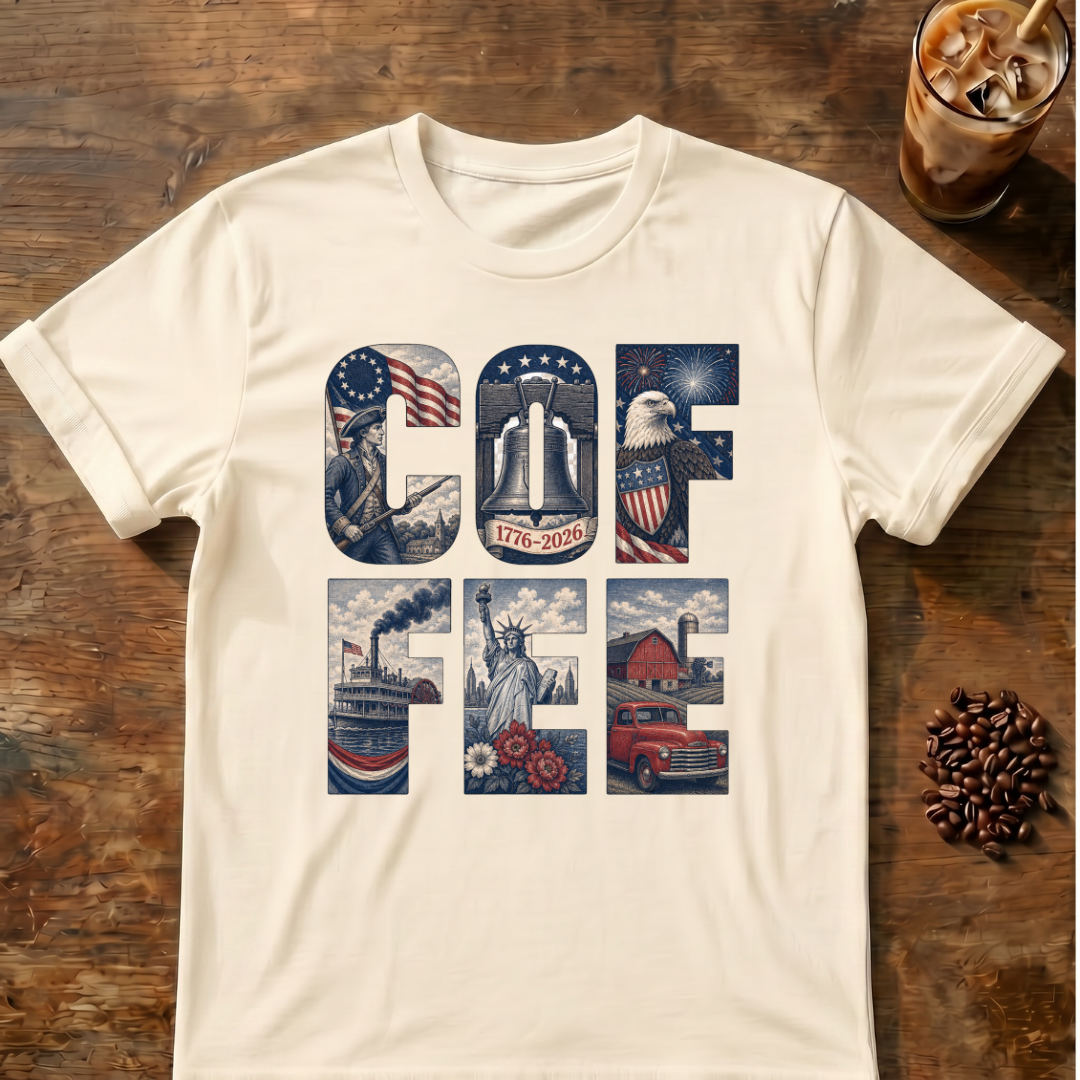 Coffee Patriotic USA T‑Shirt