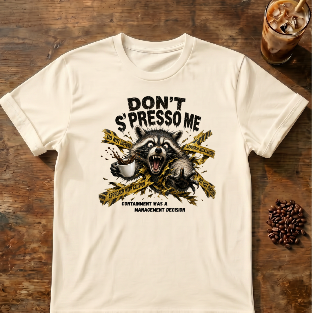 Don't S'Presso Me Raccoon T-Shirt
