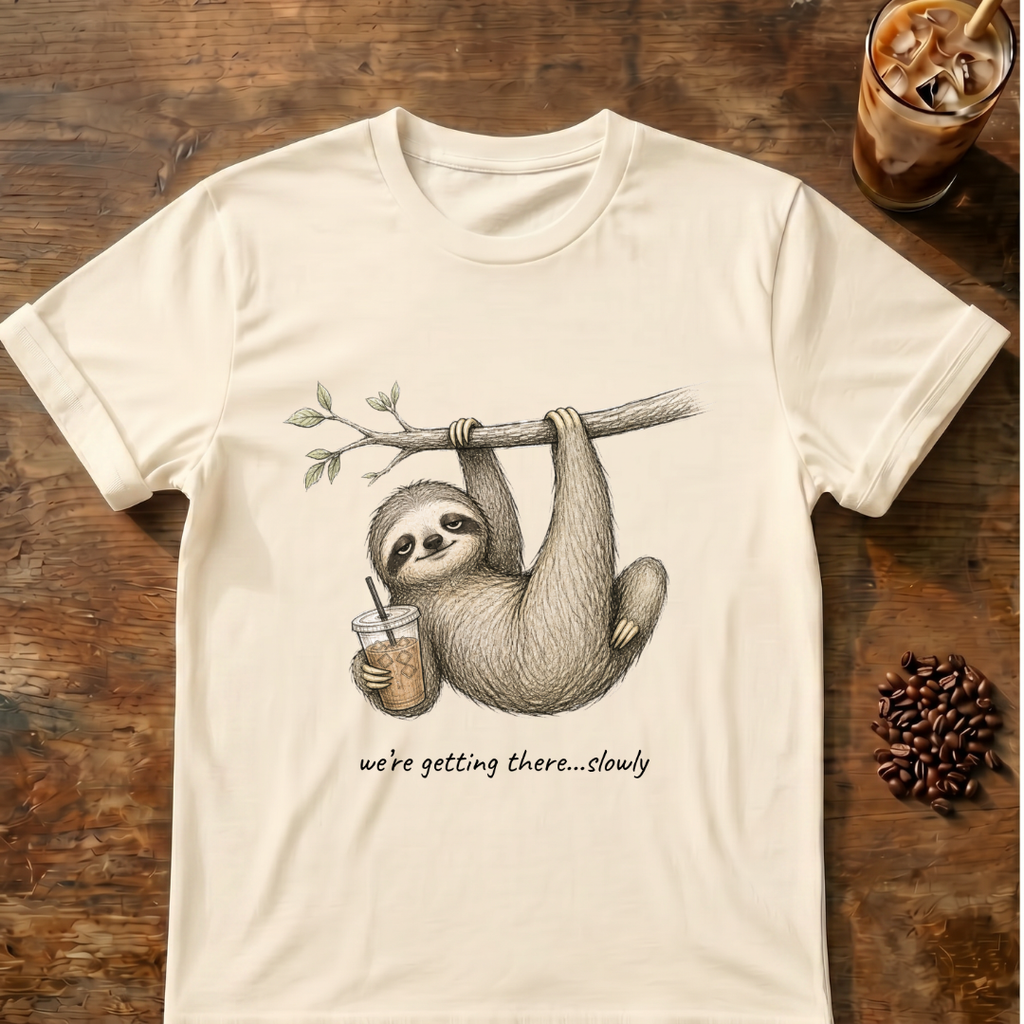 Sloth we're getting there T-shirt
