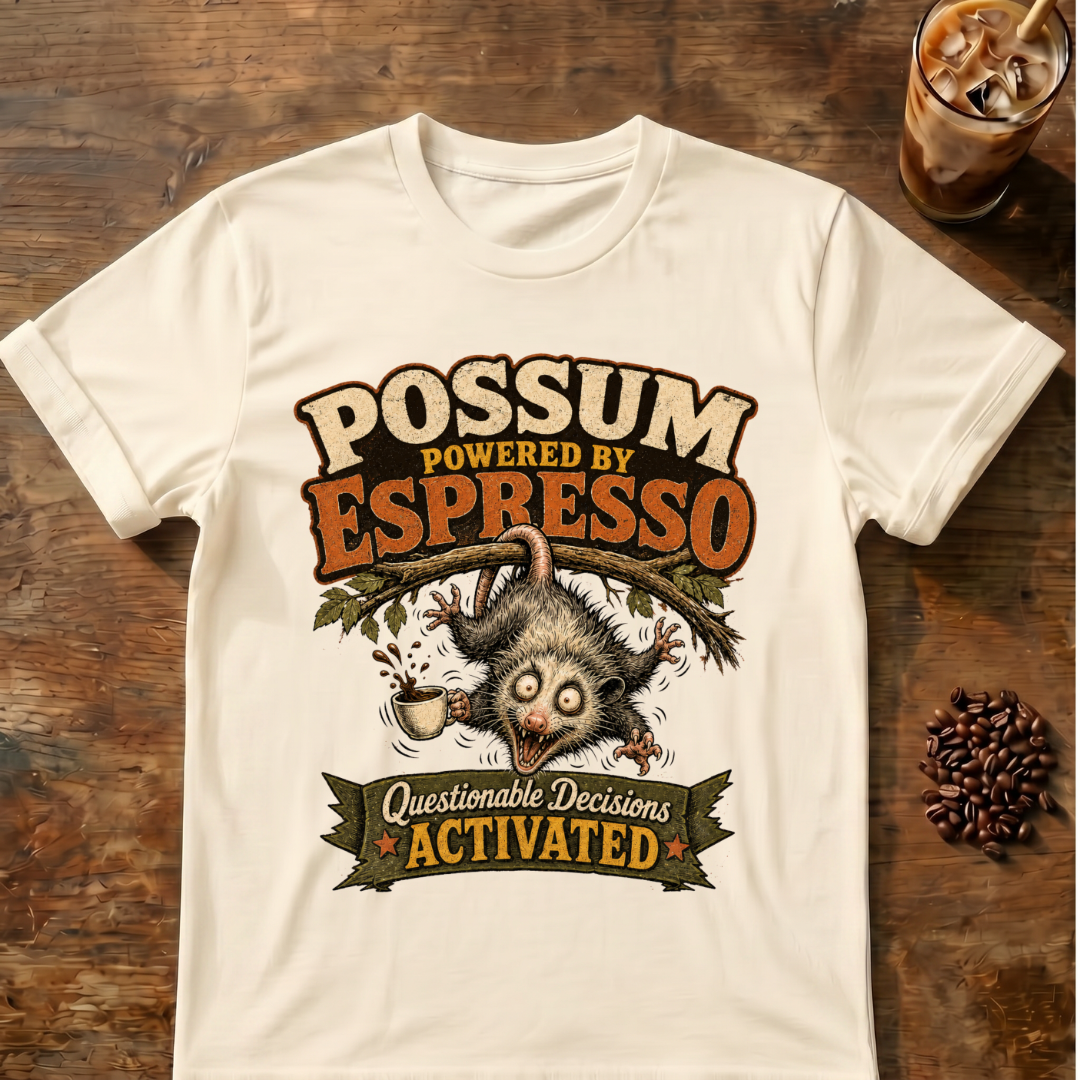 Possum Powered By Espresso T-Shirt
