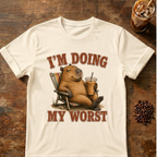 "I'm Doing My Worst" Relaxed Capybara T‑Shirt