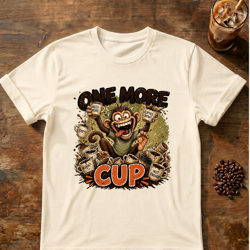 One More Cup Monkey T-Shirt