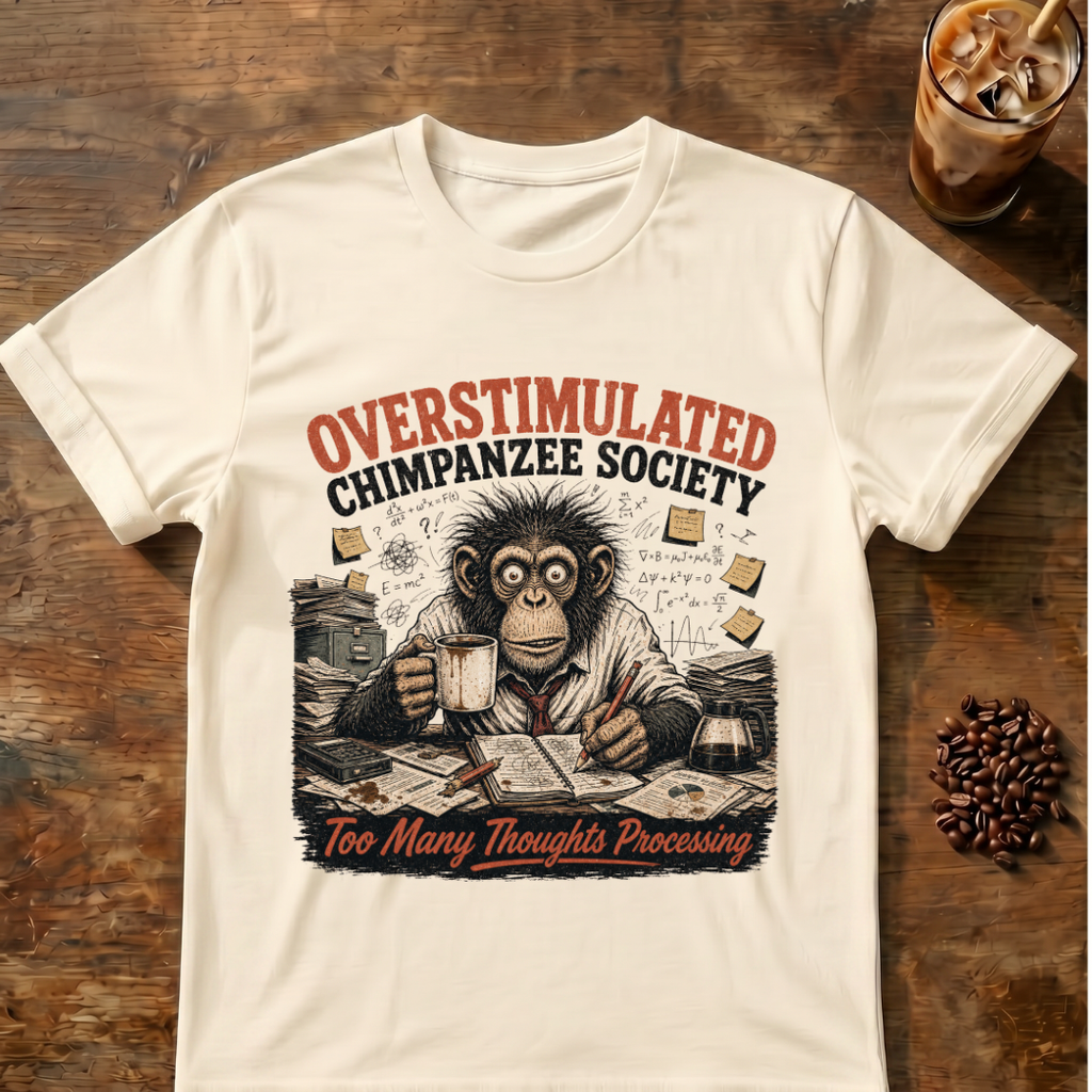 Overstimulated Chimpanzee Society T-Shirt