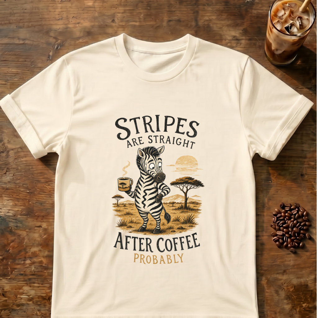Zebra ‘Stripes Are Straight' T‑Shirt