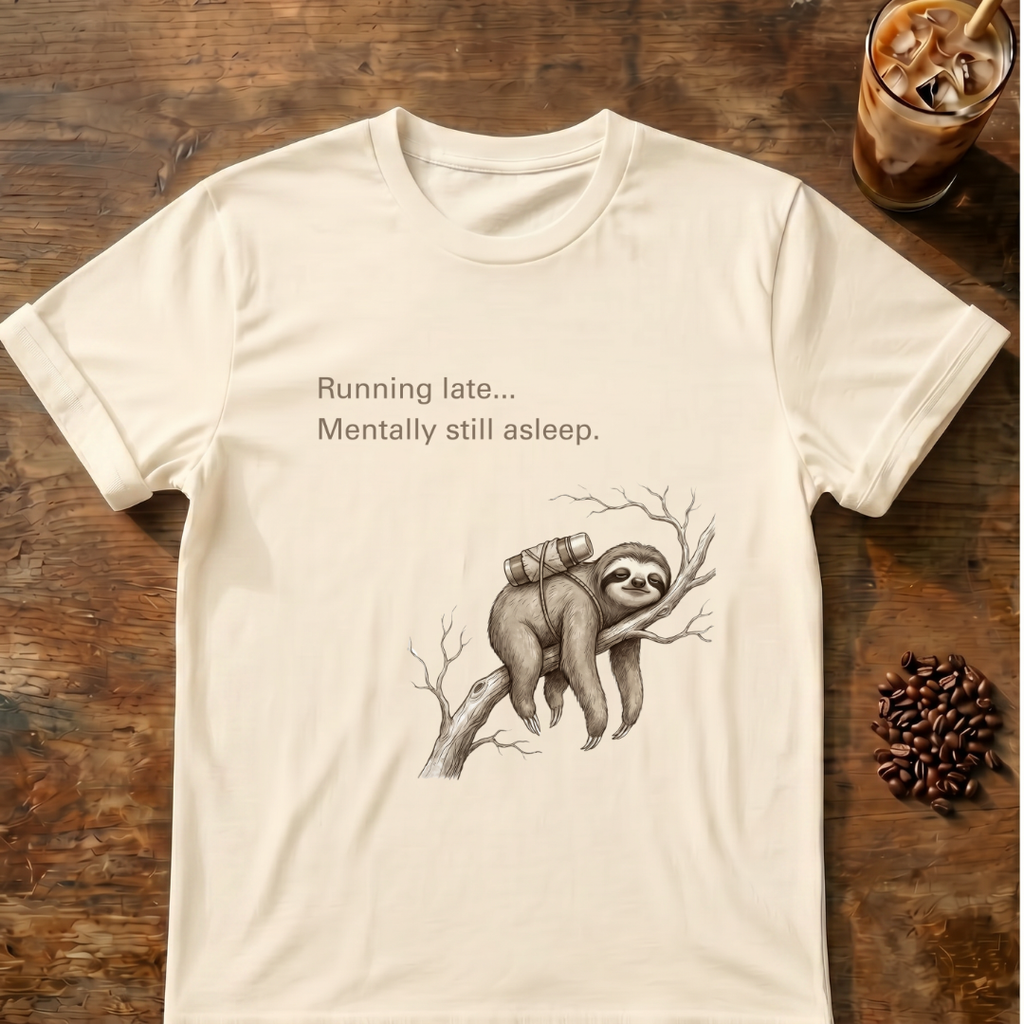 Sloth "Mentally still asleep" T‑Shirt
