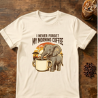 Elephant Morning Coffee T-Shirt
