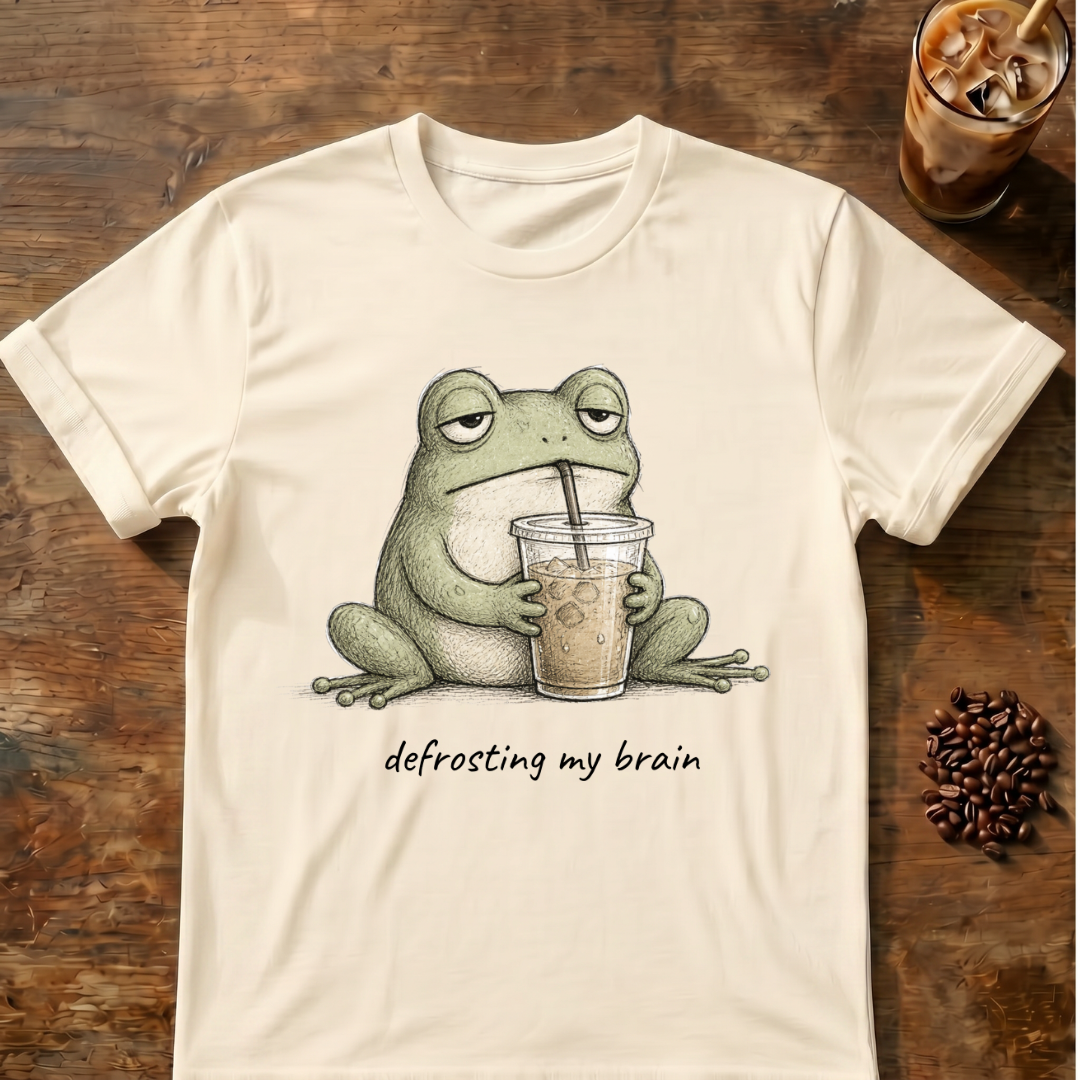 “Defrosting My Brain” Frog T-Shirt