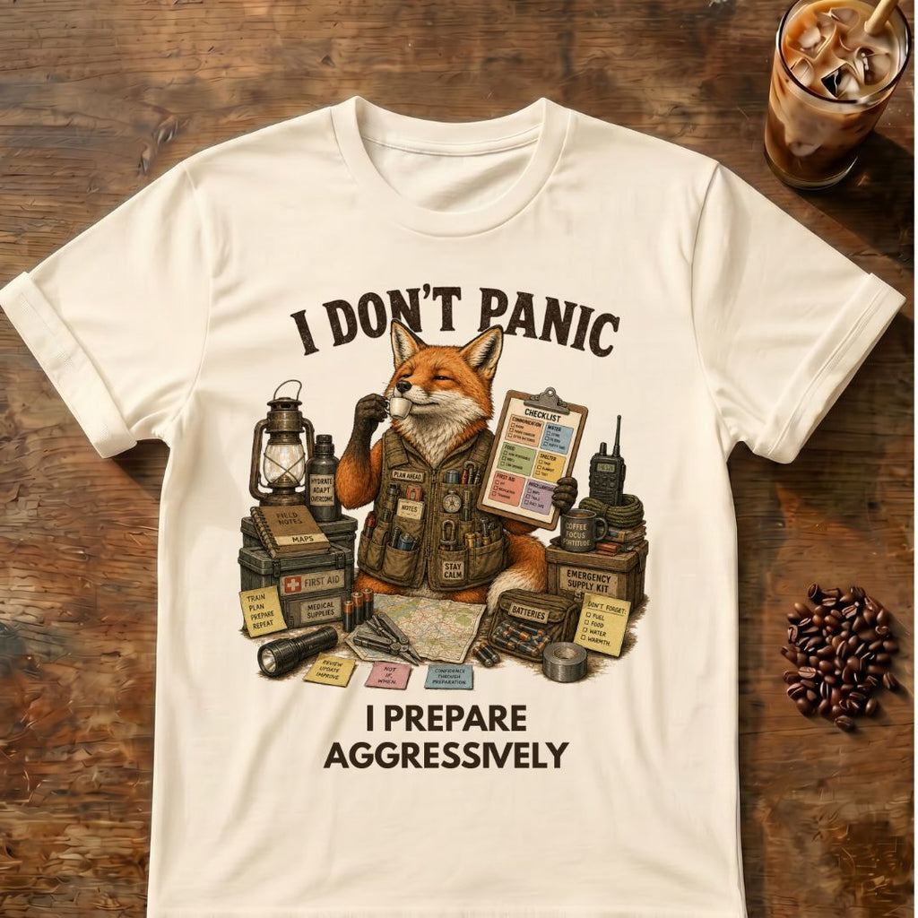 I Don't Panic Fox T-Shirt