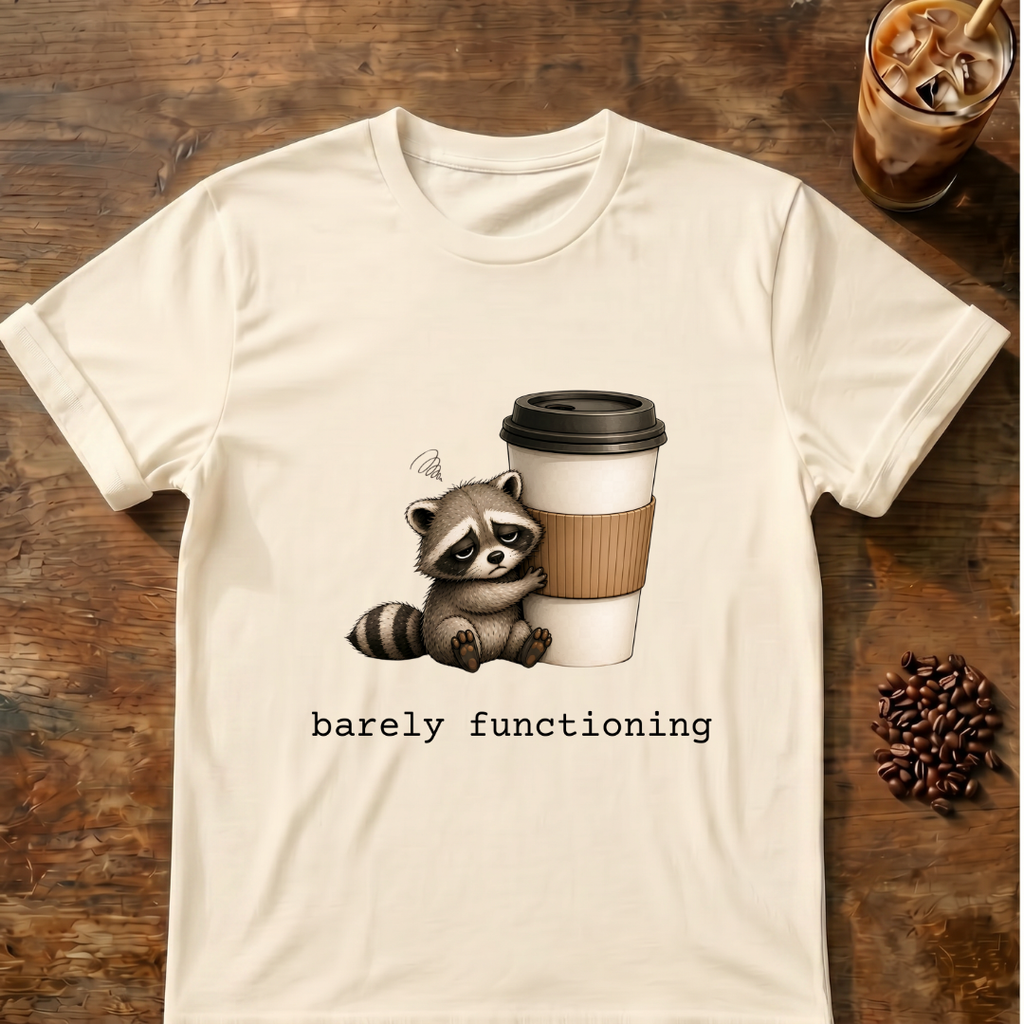 Raccoon 'barely functioning' T-Shirt