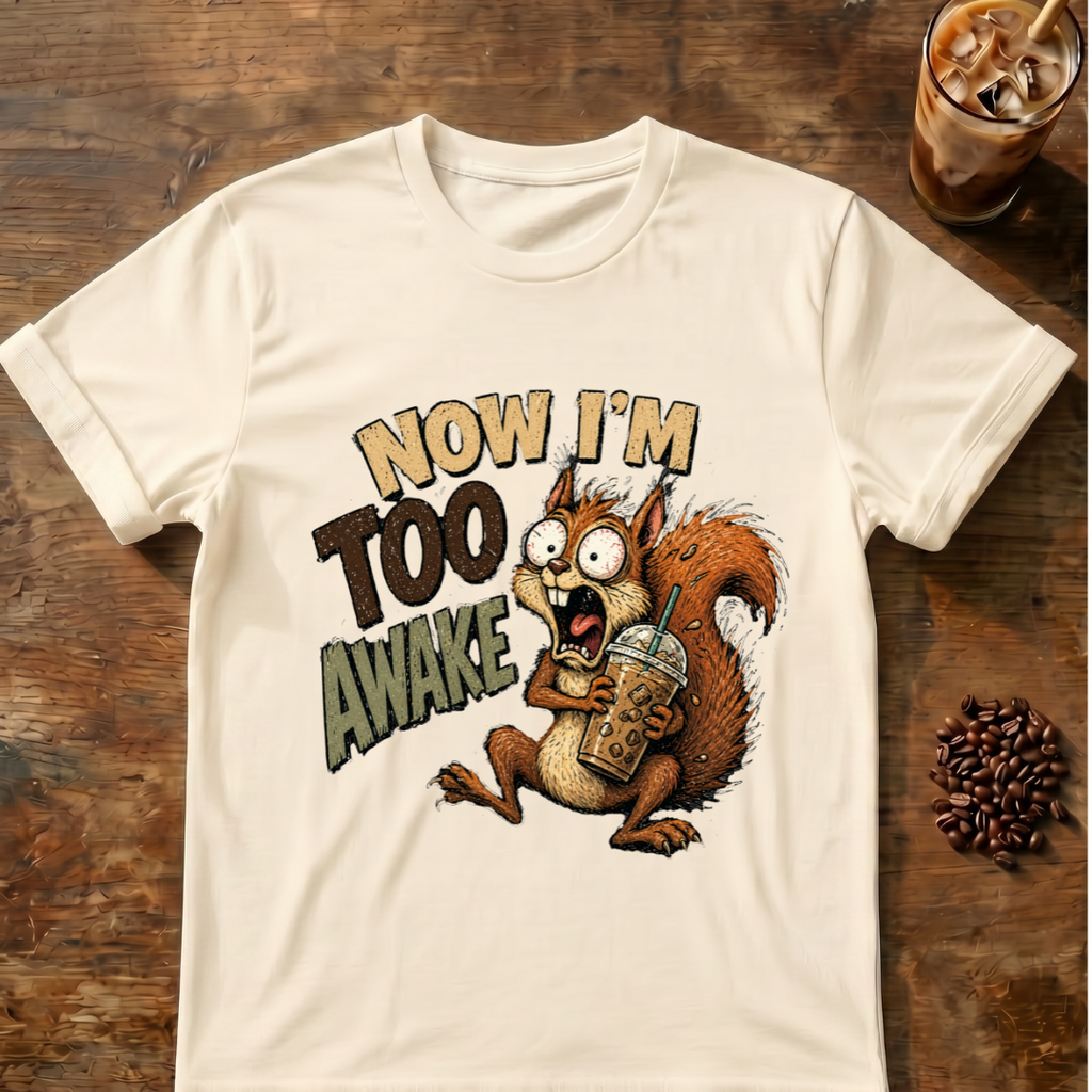Too Awake Squirrel T-Shirt