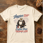Coffee First, Fireworks Later T‑Shirt