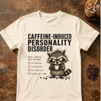 Caffeine-Induced Personality Disorder Racoon T-Shirt