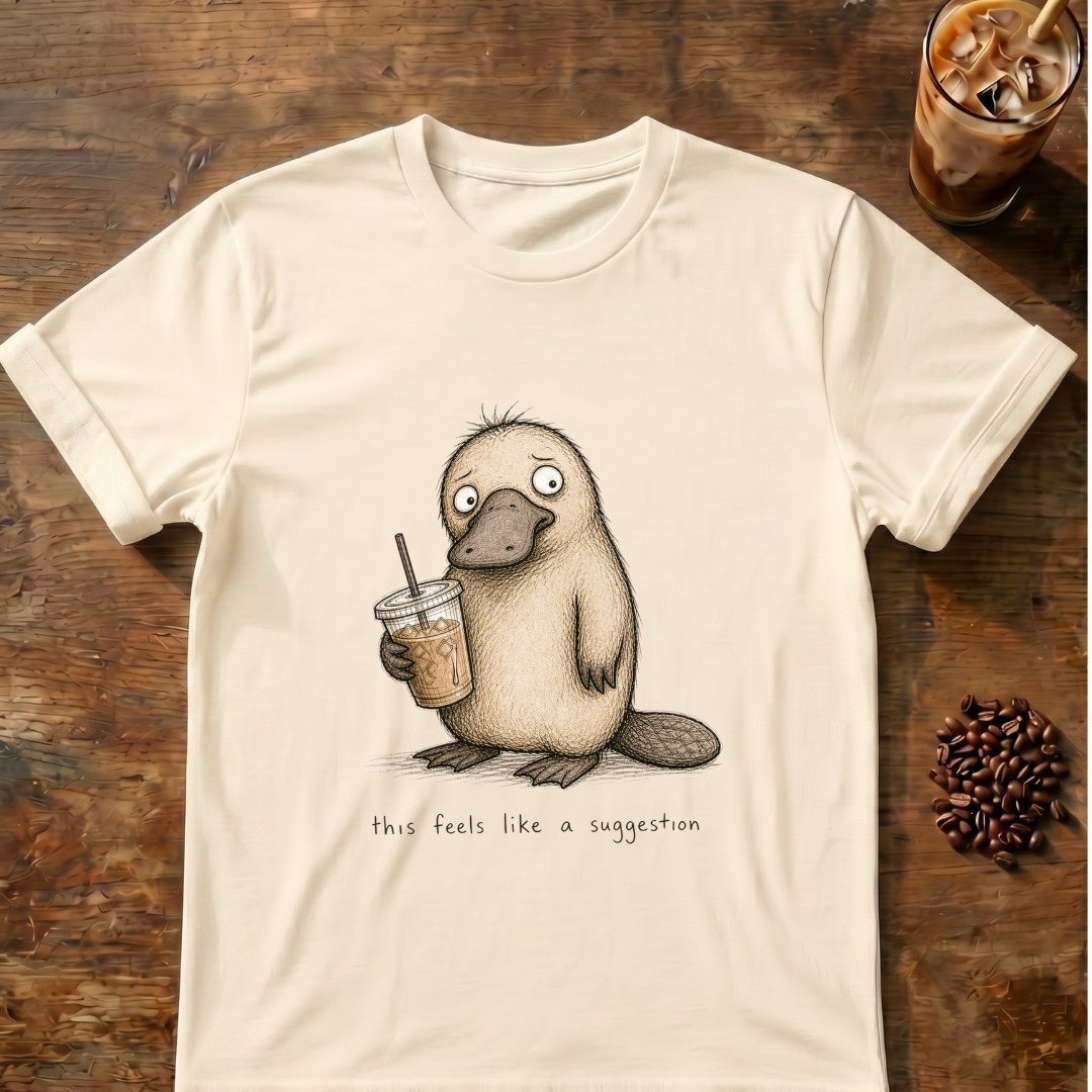 Platypus 'this feels like a suggestion' T-Shirt