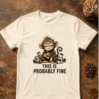 This Is Probably Fine Monkey T-Shirt