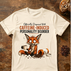 Caffeine-Induced Personality Disorder Fox T-Shirt