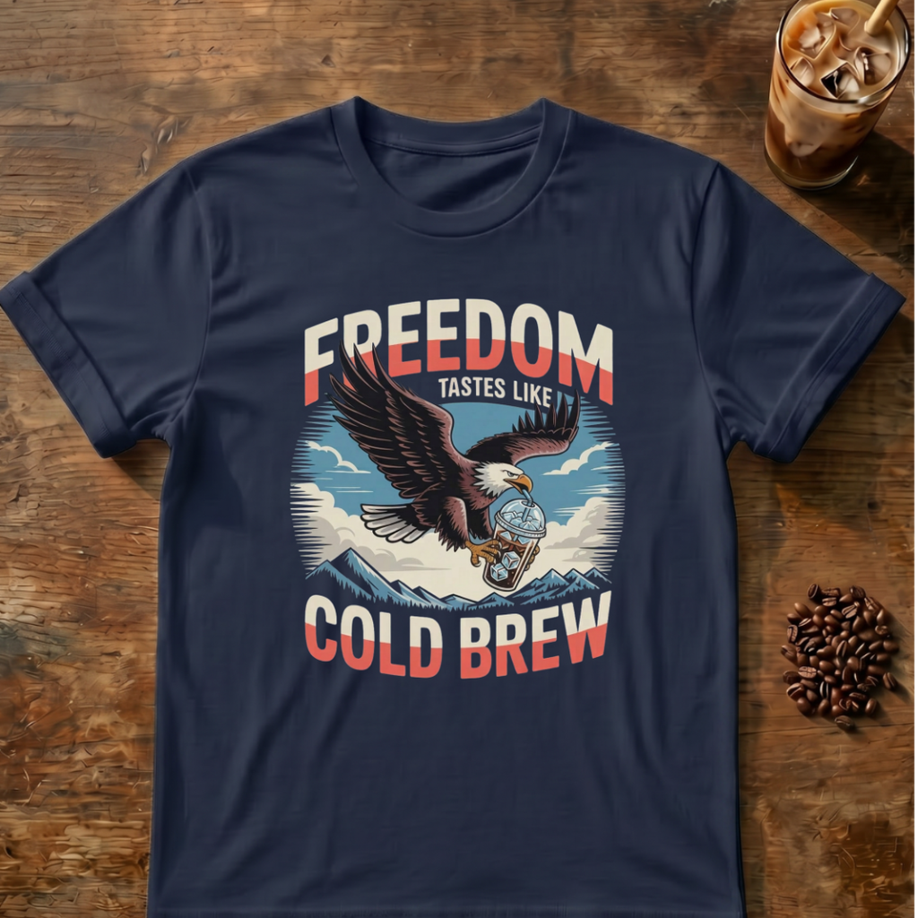 Freedom Tastes Like Cold Brew T-Shirt