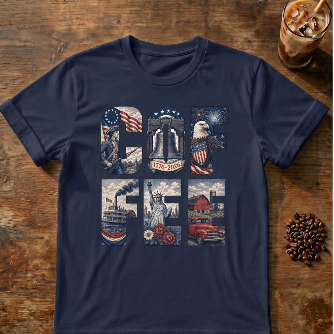 Coffee Patriotic USA T‑Shirt