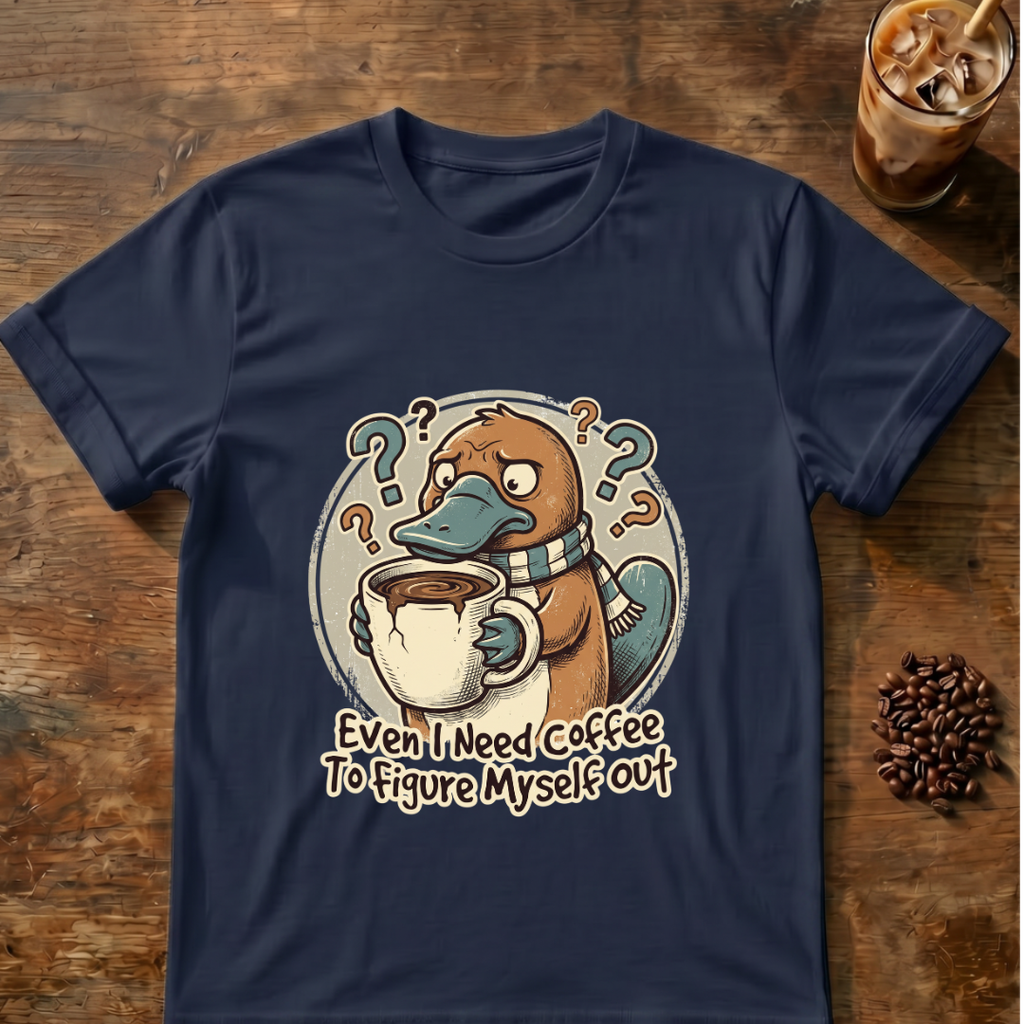 Platypus Even I need Coffee T‑Shirt