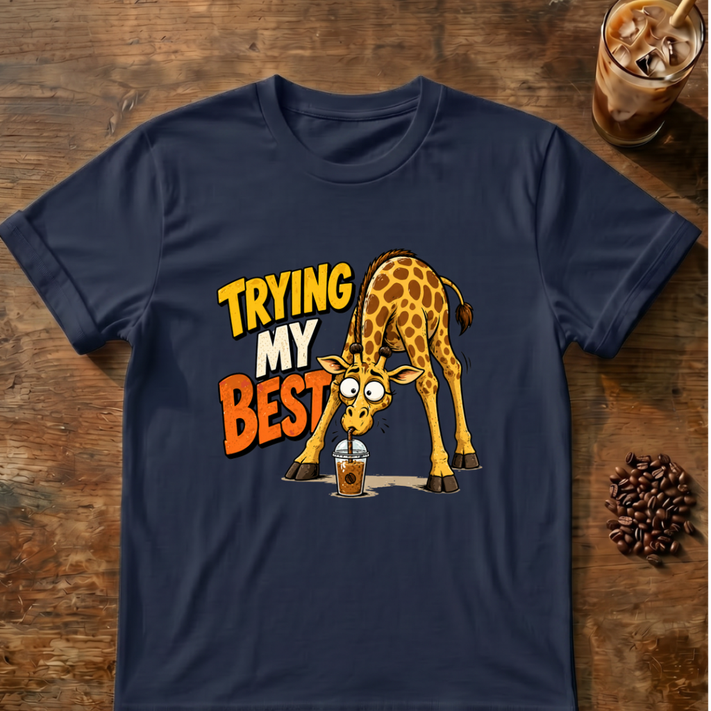 Trying My Best Giraffe T-Shirt