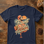 Fluent In Iced Coffee Flamingo T-Shirt