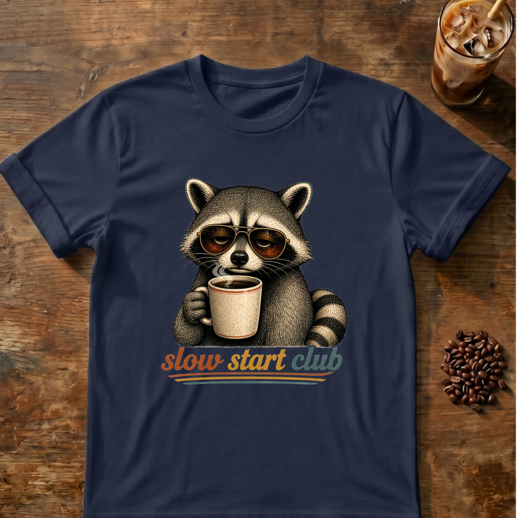 Slow Start Club Raccoon T-Shirt