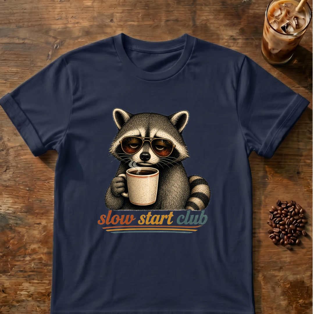 Slow Start Club Raccoon T-Shirt