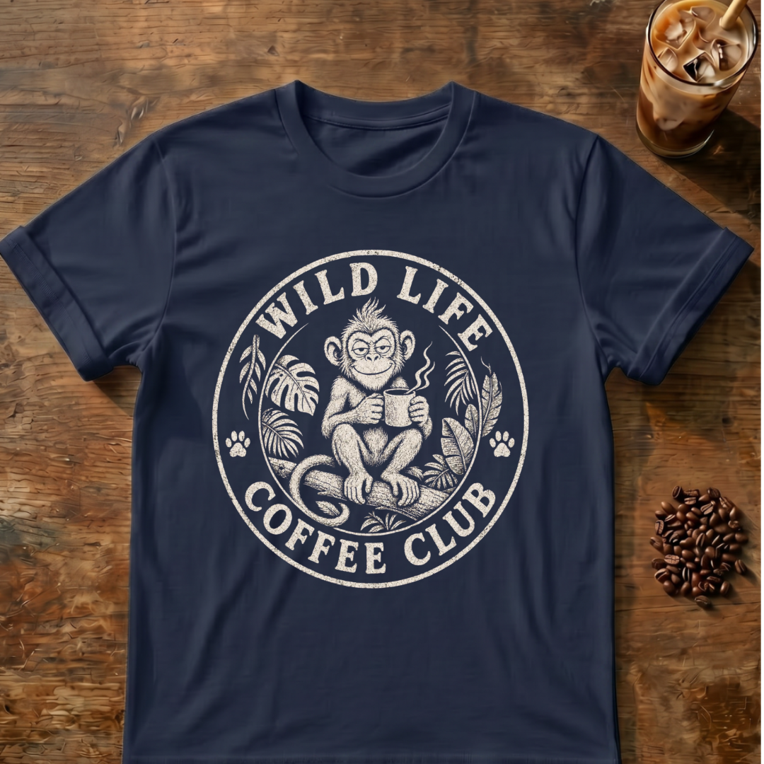 Wild Life Coffee Monkey T-Shirt