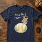 Sip Sip Butterfly Iced Coffee T-Shirt