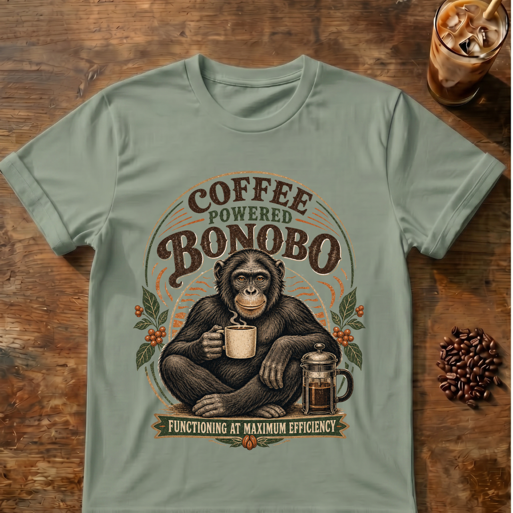 Coffee-Powered Bonobo T-Shirt