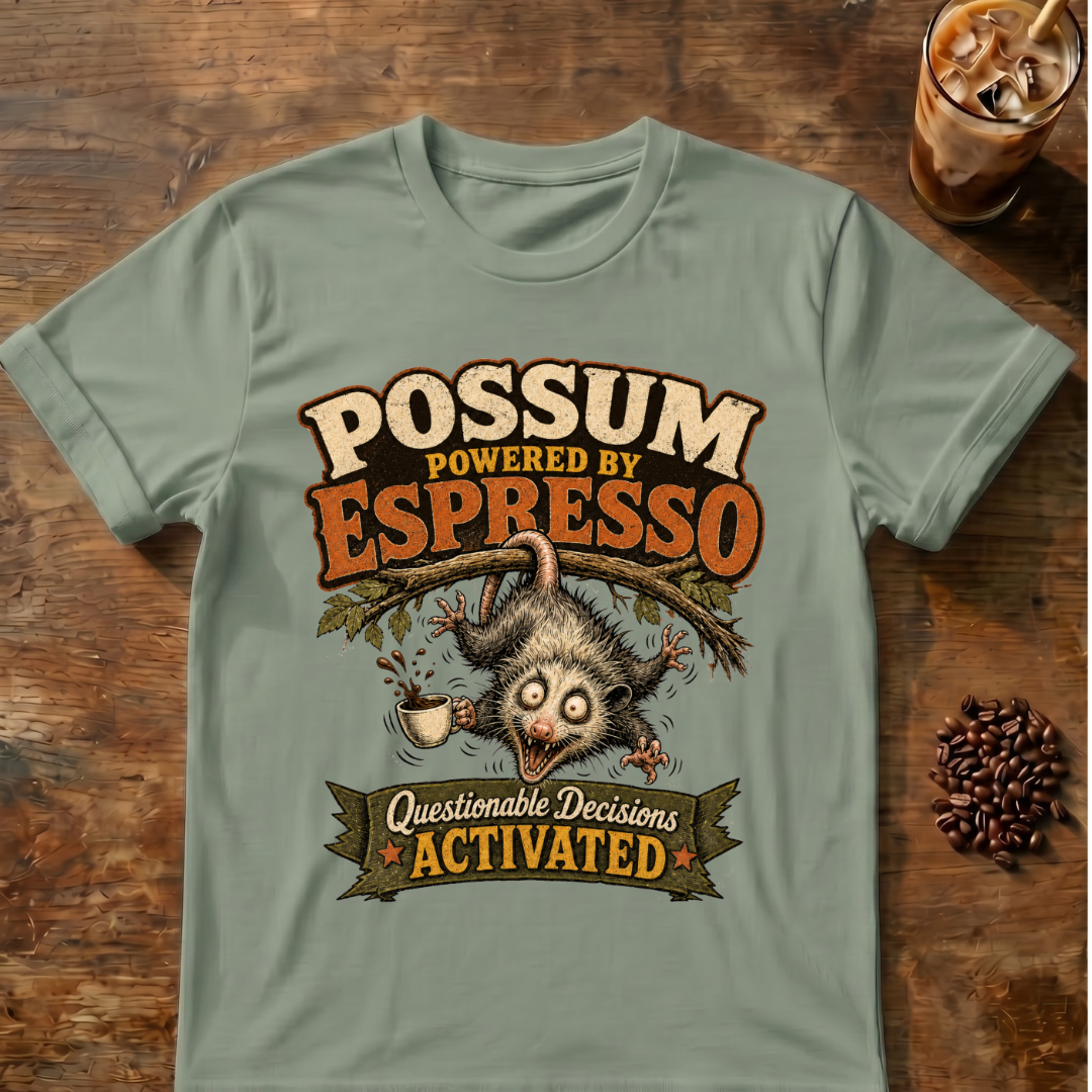 Possum Powered By Espresso T-Shirt