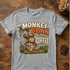 Monkey Brain Requires Coffee T‑Shirt