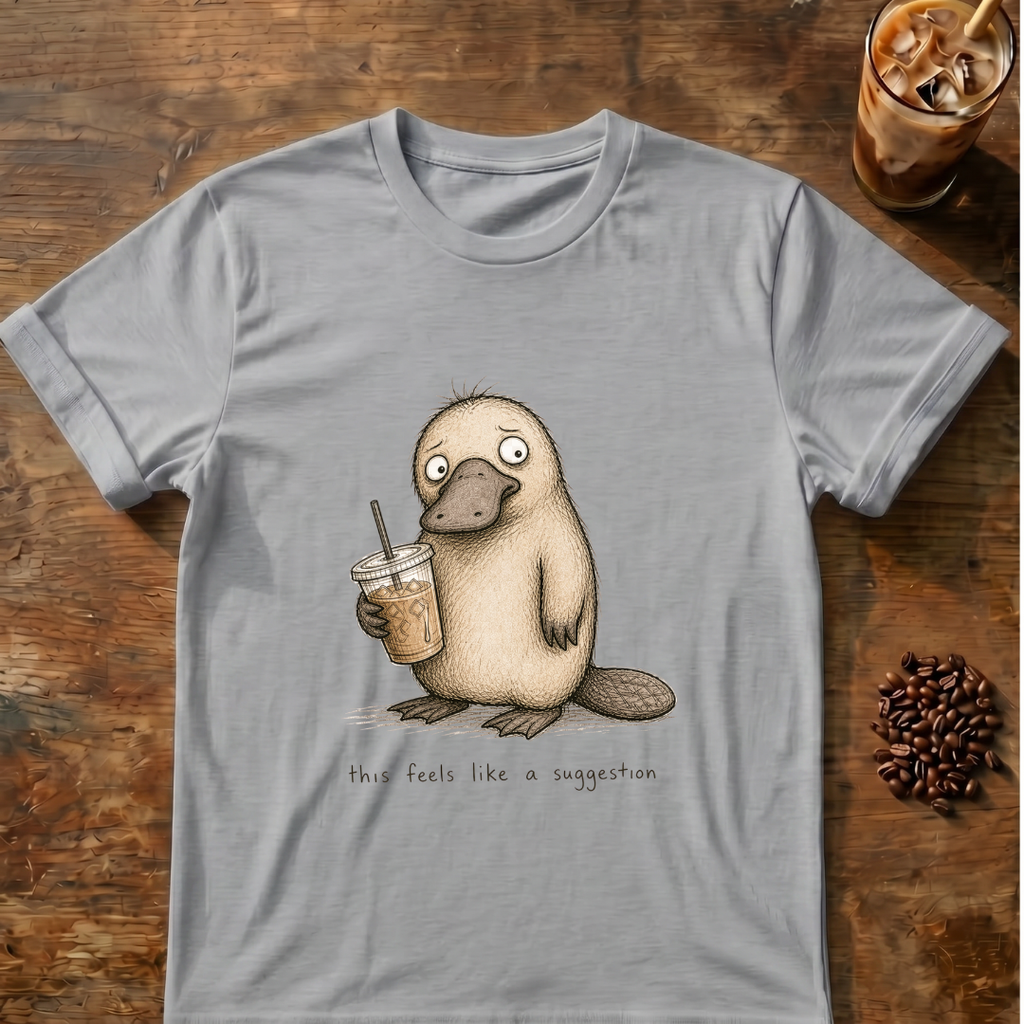 Platypus 'this feels like a suggestion' T-Shirt