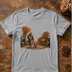 Coffee graphic for Bigfoot Trick-or-Treat Halloween on sport-grey T-shirt