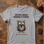 Caffeine-Induced Personality Disorder Owl T-Shirt
