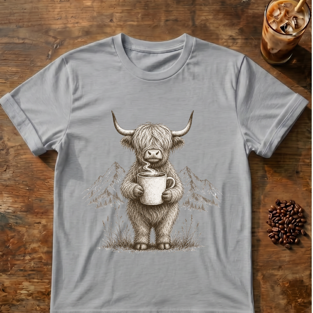 Highland Cow Coffee T-Shirt
