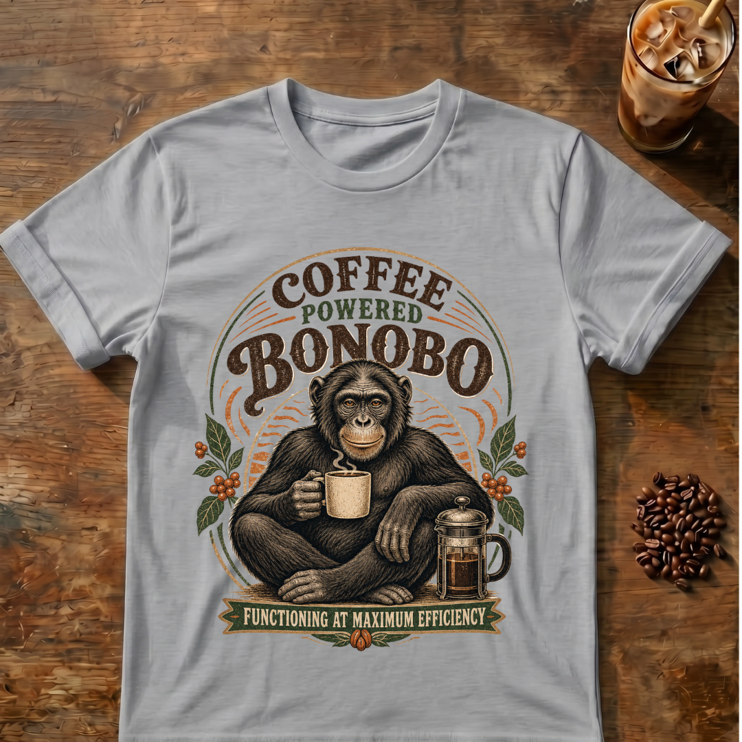 Coffee-Powered Bonobo T-Shirt
