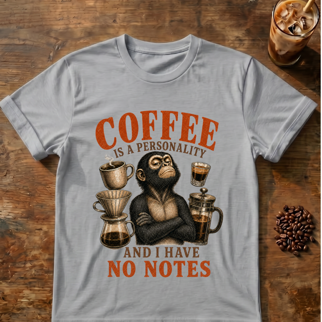 Coffee Is My Personality Spider Monkey T-Shirt