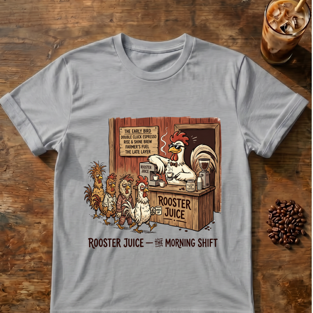Rooster Juice Morning Shift T‑Shirt