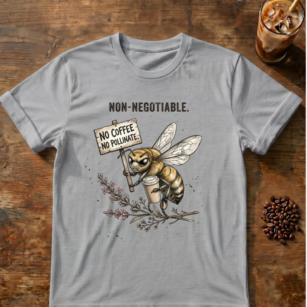 Non-Negotiable Bee “No Coffee No Pollinate” T-Shirt