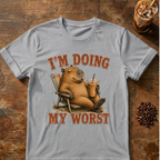 "I'm Doing My Worst" Relaxed Capybara T‑Shirt