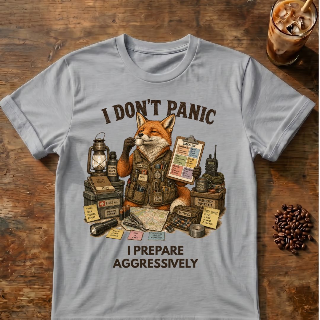 I Don't Panic Fox T-Shirt