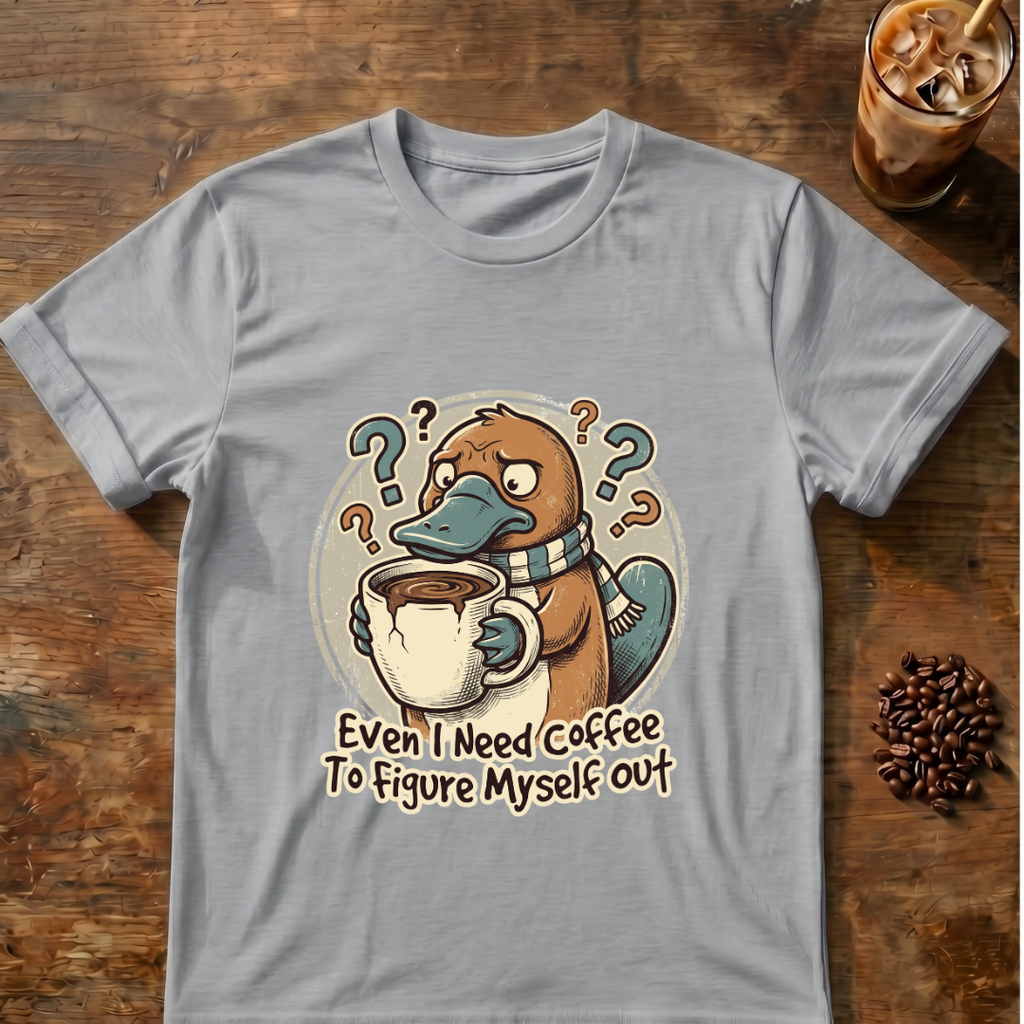 Platypus Even I need Coffee T‑Shirt