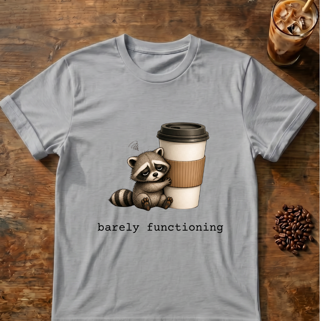 Raccoon 'barely functioning' T-Shirt
