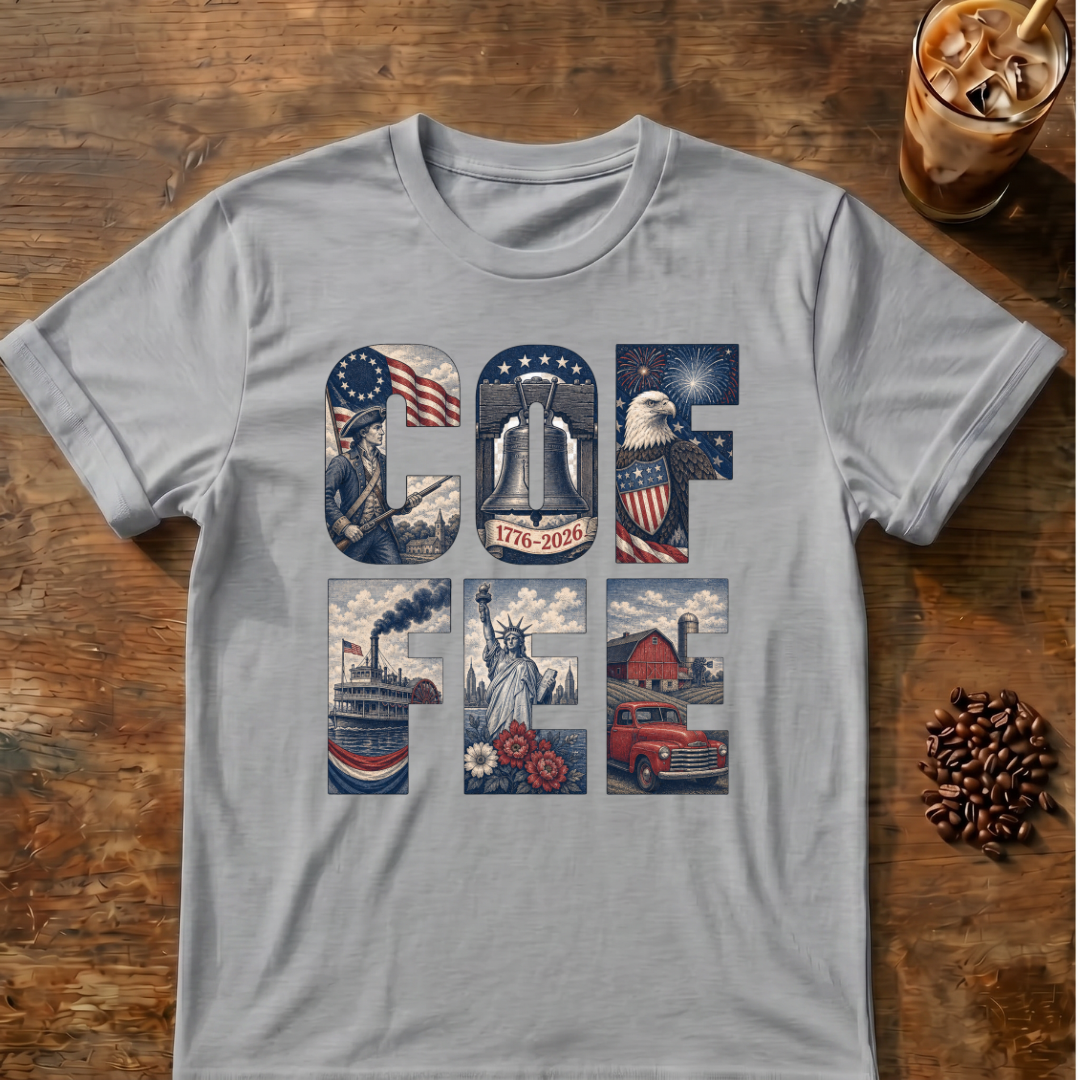 Coffee Patriotic USA T‑Shirt