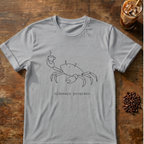 Crab Line Art T-Shirt