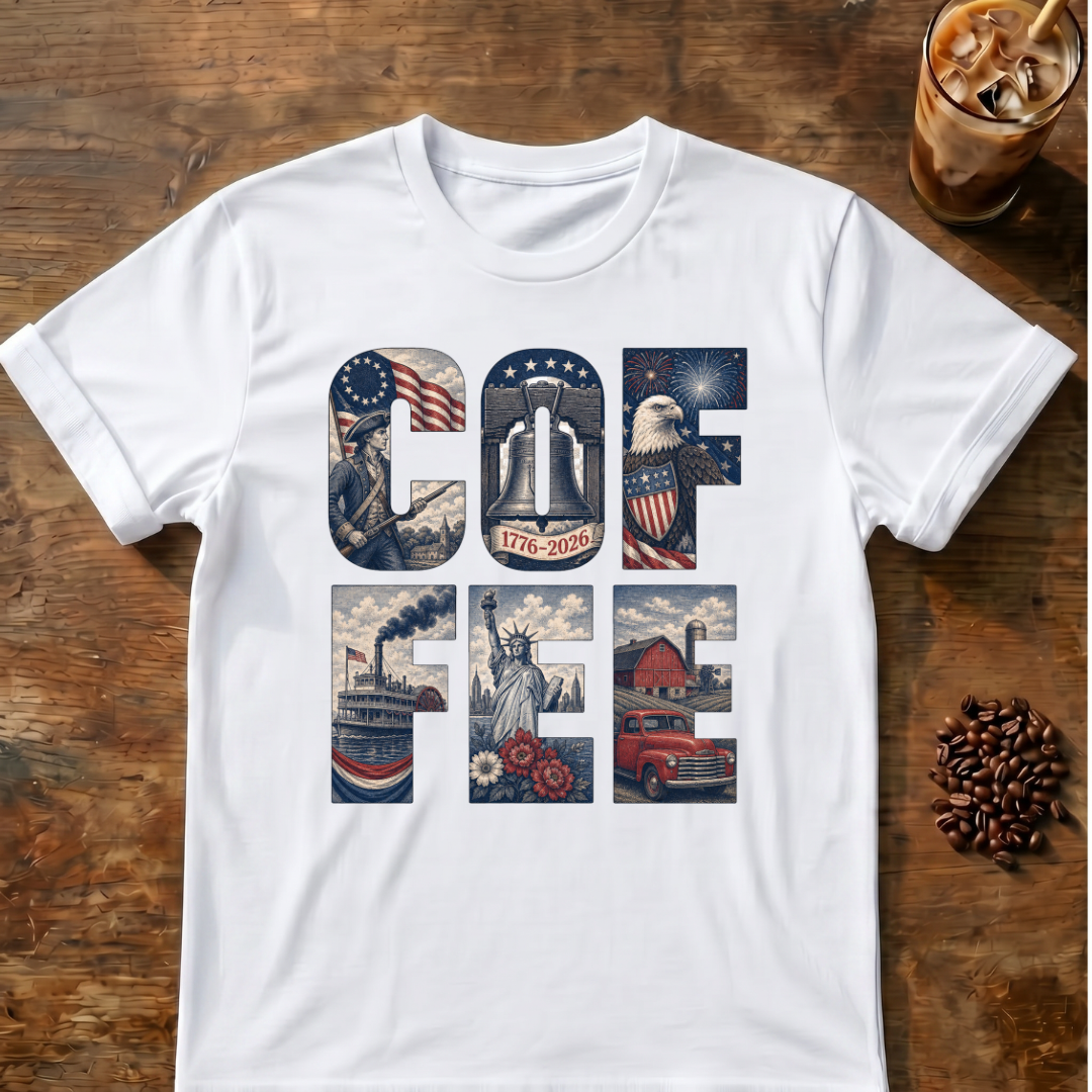Coffee Patriotic USA T‑Shirt
