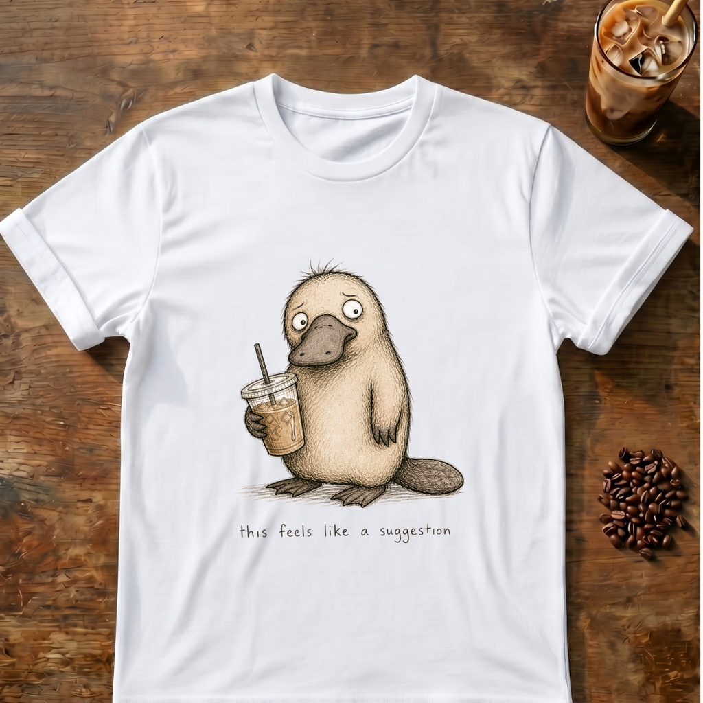 Platypus 'this feels like a suggestion' T-Shirt