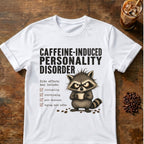 Caffeine-Induced Personality Disorder Racoon T-Shirt