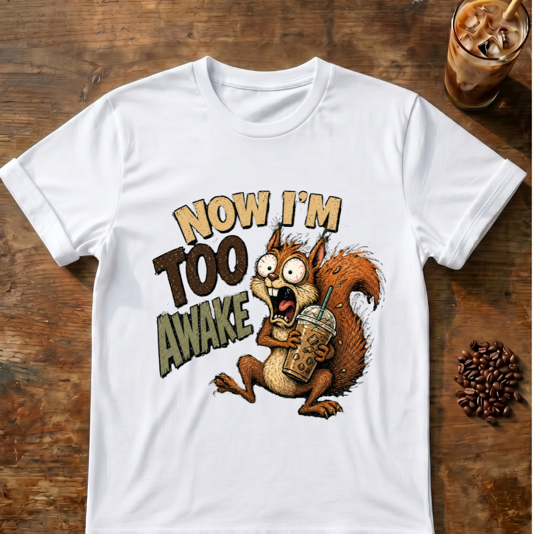 Too Awake Squirrel T-Shirt