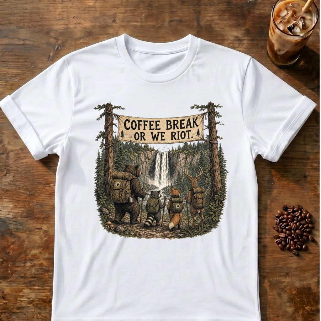 Coffee Break or We Riot T-Shirt